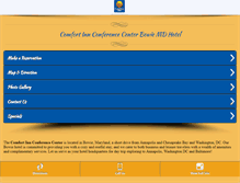 Tablet Screenshot of bowiemdhotel.com